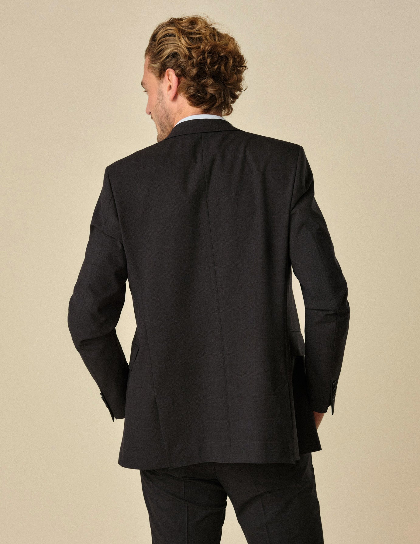 Essential Blazer Regular Black Check